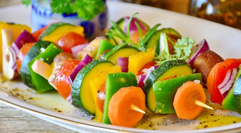 vegetable skewer